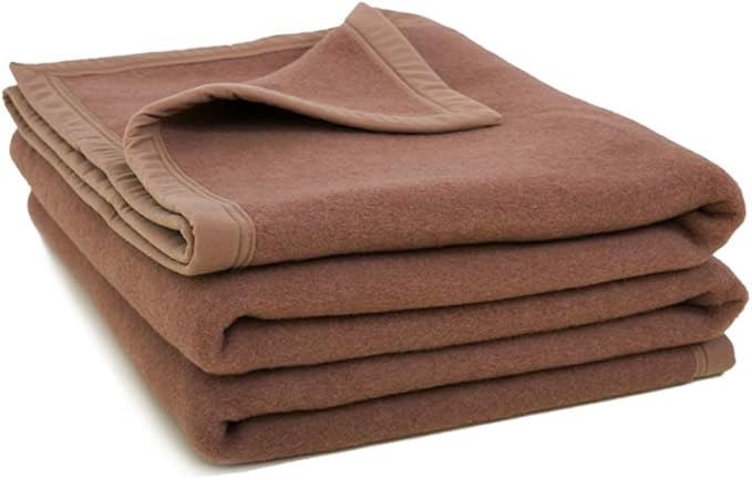 Amazon.com: Mingqiu Thick Warm Wool Blanket, 100% Pure New Zealand Wool