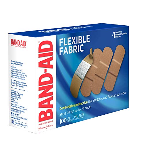 6 Band+Aid+Flexible+Fabric+Adhesive+Bandages