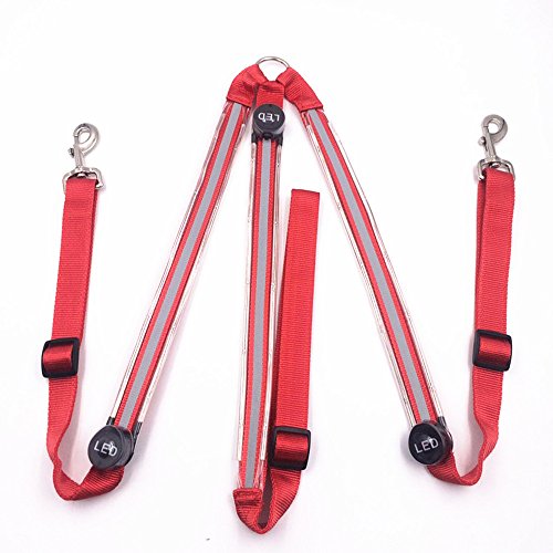 Upgraded LED Horse Breastplate Collar, USB Rechargeable Equestrian Riding Horse Bridle Halter Safety Light Horses Neck Belt Equipment Horsing Accessory - red