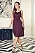 UniSweet Women's Elegant Vintage Ruched Pleated Casual Swing Dress
