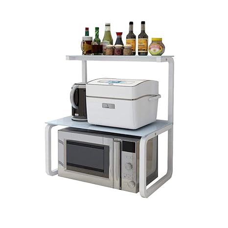 C-F Estante Blanco Estante de Horno de Microondas de 3 Niveles ...