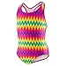 Speedo Girls' 1-piece Swimsuit - Genie Geo (7, Multi)