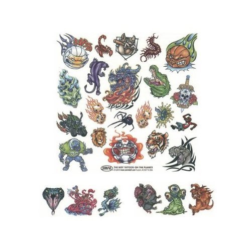 Tattoo Mania '12, Over 50 Temporary Tattoos