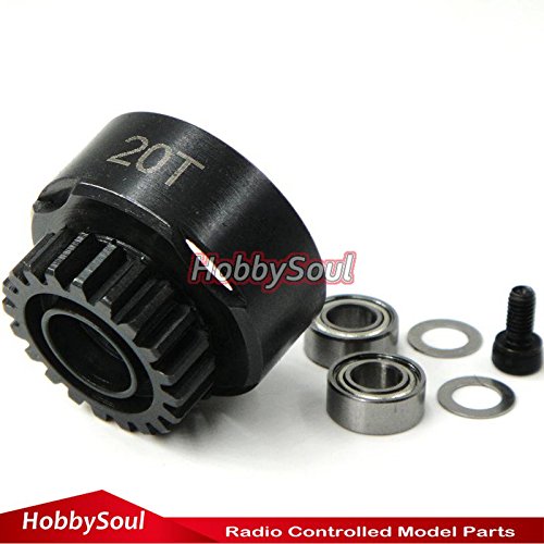 hobbysoul 20T Super Vented Racing Clutch Bell w/Bearings RC Parts