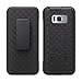 Galaxy S8 Plus Case, Galaxy S8 Plus Swivel Slim Belt Clip Holster Protective Phone Case Cover Compatible for Samsung Galaxy S8 Plus Cases (Combo Shell & Holster Case) - Black