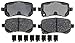 ACDelco 17D1326CH Professional Ceramic Rear Disc Brake Pad Set