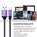 Fast Charging Micro USB Cable 10ft 3-Pack,Long Android Charger Cable Nylon Braided Compatible with Samsung Galaxy S6 S7 Edge J3 J7 Note 4 5 LG Blackberry Motorola Xbox Kindle PS4 Controller by Bynccea