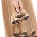 Double Weft 100% Remy Human Hair Clip in Extensions Highlight Grade 7A Quality Full Head Thick Short Soft Silky Straight 8pcs 18clips(10