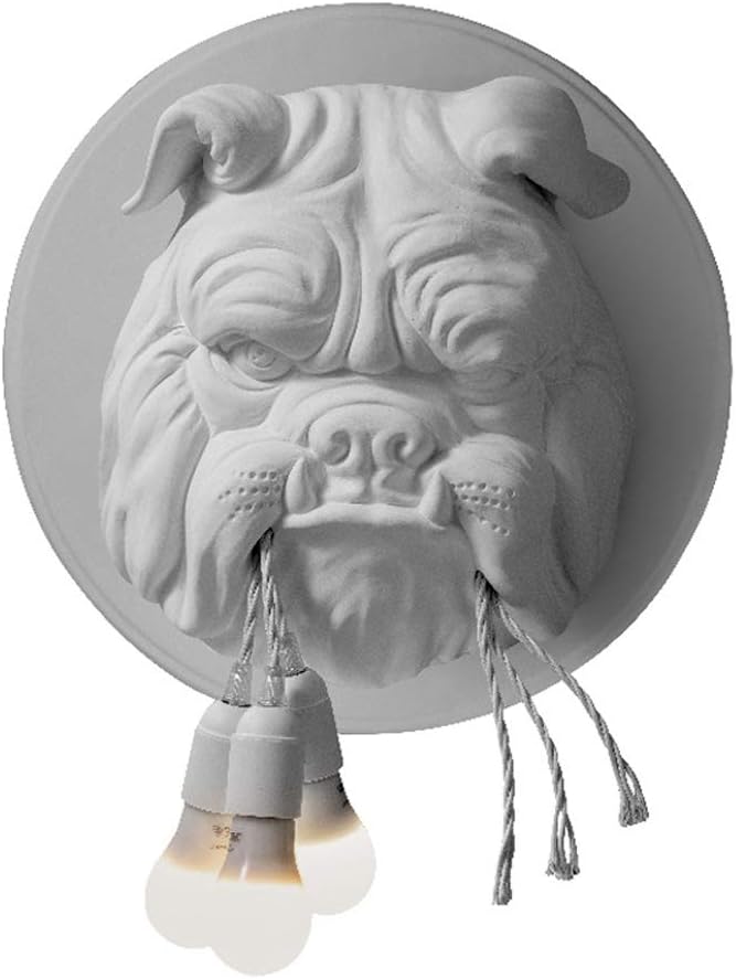 Creative Interior Vintage Wall Lamp Wall Lamp Dog Shaped Head 3 Heads Industrial E27 Lamp Iron Wall At Iron Art Deco To Bar Room At Sunset, Kitchen, Restaurant