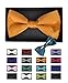 Men's Solid Color Clip On Bow Tie