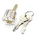 5Pcs Locks Transparent Visible Cutaway Practice Kit Padlock Door Lock Pick Training Skill For Locksmith Beginner