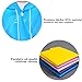Silkclo 2 Pack Kids Children Rain Ponchos,Portable Reusable Raincoat with Hood and Sleeves,for Theme Parks, Sporting Events, Camping, Traveling, Concerts Or Some Emergencies (Blue)