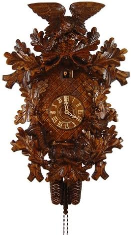 August SchwerCuckoo Clock Squirrel, Eagle, Bird