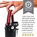 Gearproz Paracord Handle for Wide Mouth Water Bottles - Compatible with Hydroflask, Iron Flask, Thermoflask, Takeya, Reusable Water Bottle Accessories Handle Survival Cord