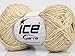 Cream Gold - Wool Blend with Gold Metallic Yarn, DK 50 Gram, 109 Yards