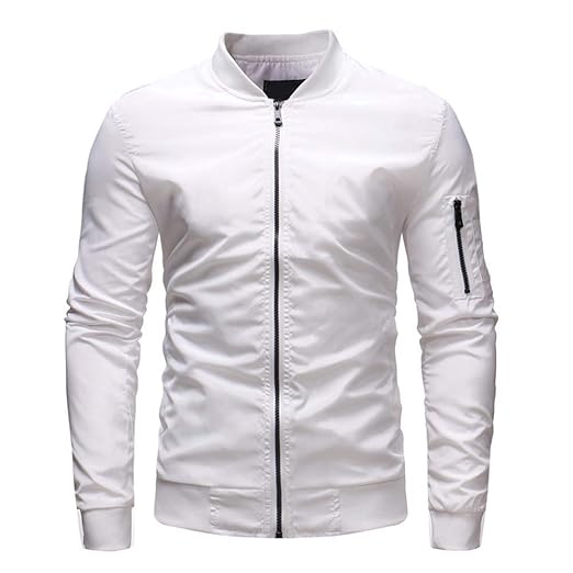 Sannysis Herren Slim Fit Pullover Langarm Mantel Herren Herbst Winter Casual Solid Zipper Jacke Top Bluse Outwear