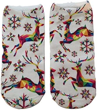 Ugly Christmas Socks That Are Super Cute!! (Geometric Reindeer)