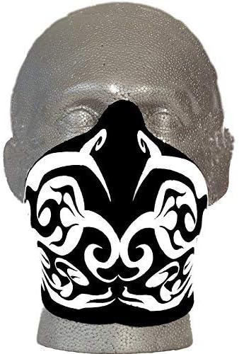 Bandero Biker Mask Tribal White (ladies)