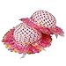 JIAKAI Girls Sunflower Straw Tea Party Hat Set (4Pcs, Assorted Colors)