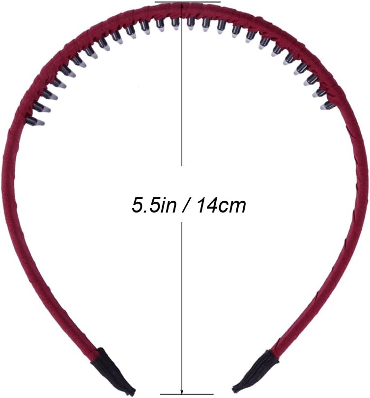 Frcolor 6pcs Teeth Hair Hairband Headband with Teeth Headwear Accessory for Girls Women, Assorted Color, 6 count (Pack of 1) - Image 3