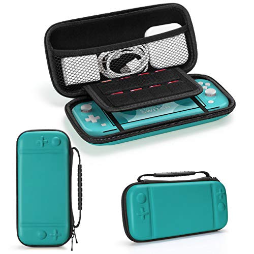 Case for Nintendo Switch Lite Jelly Comb Protective Hard Portable Travel Carry Case for Slim Nintendo Switch Lite Console& Accessories -Turquoise