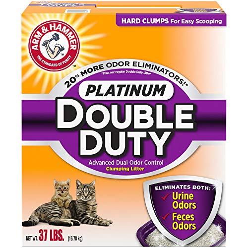 Arm & Hammer Platinum Double Duty Clumping Cat Litter, 37lb