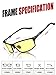 Soxick® HD Metal Night Driving Polarized Rectangle Full Rim Sunglasses for Men Women