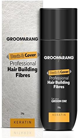 groomarangDuck & Cover Professional Keratin Hair Building Fibres UK 28g Get Up to 30 Uses (Light Brown)