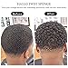 HALLO Magic Hair Brush Sponge for Men Twist Wave Barber Tool For Dreads Afro Locs Twist Curl Coil Black (1 Pack)