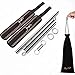 Sovyime Expandable Spreader Bar with Adjustable Straps of Yoga (Silver+Brown-2 Cuffs)