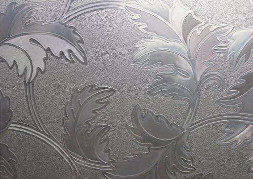 Homeartist Floral 3D Laser Glass Decorative Non-Adhesive Privacy Window Film 3 FT x 10 FT