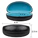 Sunglass Case Hard Shell | Large Eye Glasses Case For Men And Women | Protective Holder for Eyewear | Fits Most Eyeglasses | Black And Light Blue