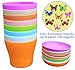 QUIET 8 Colors Cute Mini Colorful Plastic Flower Pots Planters with Saucers,Seedlings Flower &Seeds Germination & Succulent Plants Pots