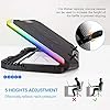 TopMate-C11-Laptop-Cooling-Pad-11-173-RGB-Gaming-Laptop-Cooler-High-Speed-6-Fans-Cooling-Stand-5-Adjustable-Hight-Phone-Stand-and-2-USB-Ports TopMate C11 Laptop Cooling Pad RGB Gaming Notebook Cooler, Laptop Fan Stand Adjustable Height with 6 Quiet Fans and…