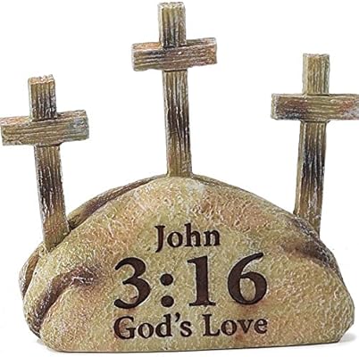 Dicksons Tres Cruces John 3 16 Dios Del Amor 4 5 X 4 5 Resina