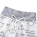 Miwear Baby Boys Girls Letter Print Short Sleeve Romper Bodysuit + Long Pants + Headband Outfits Set (White, 0-6 Months)