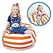 Soothing Company Stuffed Animal Bean Bag Chair for Kids - Extra Large Empty Beanbag - Kid Toy Storage Covers for Your Child's Stuffed Animals and Blankets | Premium Cotton Canvas (38