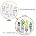 Unime Full Range of Embroidery Starter Kit with Pattern, Cross Stitch Kit Including Embroidery Cloth with Color Pattern, Bamboo Embroidery Hoop, Color Threads, and Tools Kit (Cactus)