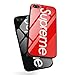 iPhone 8 Plus Case, AICase Tempered Glass Back Case, AICase Supreme Fashion Hard Glass Back Cover Soft TPU Bumper Frame Anti-Fingerprints Protective Case for Apple iPhone 8 Plus/7 Plus(Red)