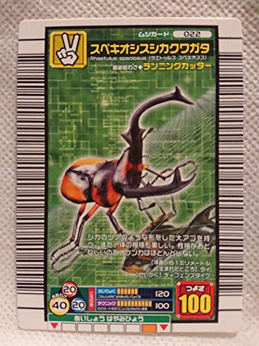 ムシキング 甲虫王者ムシキング ムシカード スペキオシスシカクワガタ 022の買取価格 相場 高価買取なら買取一括比較のウリドキ