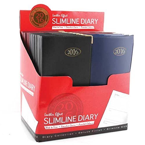 [BOOK] Tallon Slim Week To View Pvc Leather Effect Diary With Metal Corners - Black<br />[R.A.R]