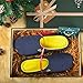 RockDove Men's Original Two-Tone Memory Foam Slipper, Size 11-12 US Men, Blue/Maize