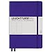 LEUCHTTURM1917 - Notebook Hardcover Medium A5-251 Numbered Pages for Writing and Journaling (Purple, Plain)