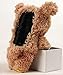 LUVI for iPhone SE/iPhone 7/iPhone 8 Furry Plush Case Fur Hair Cute 3D Teddy Bear Style Lovely Cool Protective Cover Fuzzy Fluffy Fashion Luxury Winter Warm Case for iPhone SE 2020 Brown