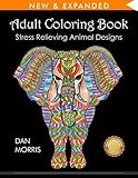 Adult Coloring Book: Stress Relieving Animal Designs