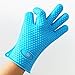 Silicone Oven Mitts Pot Holder for Cooking, Baking, Barbeque (BBQ) 5 Finger Protective Kitchen Gloves