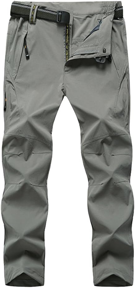SUNSIN Mens 511 Tactical Cargo Pants Lightweight Quick Dry Hiking for Outdoor Camping (3XL, Light Gray)