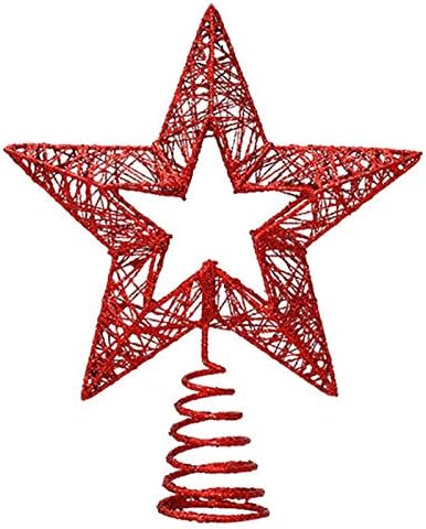 クリスマスツリートップ 星 耐久性のある絶妙な装飾装飾 透かし クリスマス飾り 金 銀 ツリー飾り星 おしゃれ デコレーション ツリートップ 豪華感