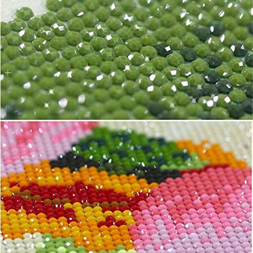millet16zjh Diamond Painting,35x35cm Love Heart Tree Cross Stitch Craft DIY Full Round Diamond Painting Decor - Thumbnail 6