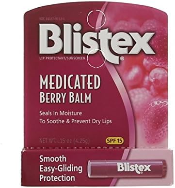 Blistex Medicated Berry Lip Balm (Quantity of 6)